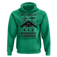 Operation Midnight Hammer Military Hoodie Tactical Warfare Jets Bombers - Wonder Print Shop