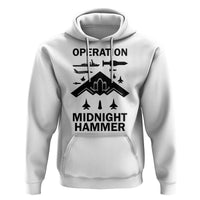 Operation Midnight Hammer Military Hoodie Tactical Warfare Jets Bombers - Wonder Print Shop