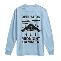 Operation Midnight Hammer Military Long Sleeve Shirt Tactical Warfare Jets Bombers - Wonder Print Shop