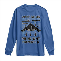 Operation Midnight Hammer Military Long Sleeve Shirt Tactical Warfare Jets Bombers - Wonder Print Shop