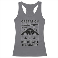 Operation Midnight Hammer Military Racerback Tank Top Tactical Warfare Jets Bombers - Wonder Print Shop