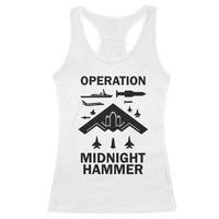 Operation Midnight Hammer Military Racerback Tank Top Tactical Warfare Jets Bombers - Wonder Print Shop