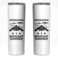 Operation Midnight Hammer Military Skinny Tumbler Tactical Warfare Jets Bombers - Wonder Print Shop