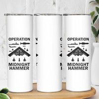 Operation Midnight Hammer Military Skinny Tumbler Tactical Warfare Jets Bombers - Wonder Print Shop