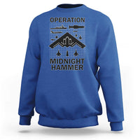 Operation Midnight Hammer Military Sweatshirt Tactical Warfare Jets Bombers - Wonder Print Shop