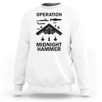 Operation Midnight Hammer Military Sweatshirt Tactical Warfare Jets Bombers - Wonder Print Shop