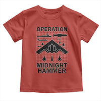 Operation Midnight Hammer Military Toddler T Shirt Tactical Warfare Jets Bombers - Wonder Print Shop