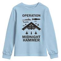 Operation Midnight Hammer Military Youth Sweatshirt Tactical Warfare Jets Bombers - Wonder Print Shop