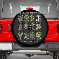 Vintage Botanical Poison Chart Graphic Spare Tire Cover All Plants Are Edible Some Only Once