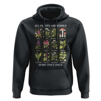 Vintage Botanical Poison Chart Graphic Hoodie All Plants Are Edible Some Only Once