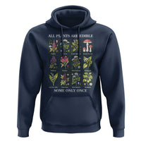Vintage Botanical Poison Chart Graphic Hoodie All Plants Are Edible Some Only Once