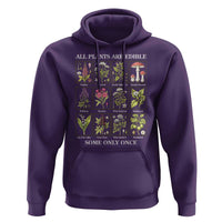 Vintage Botanical Poison Chart Graphic Hoodie All Plants Are Edible Some Only Once