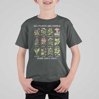 Vintage Botanical Poison Chart Graphic T Shirt For Kid All Plants Are Edible Some Only Once