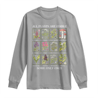 Vintage Botanical Poison Chart Graphic Long Sleeve Shirt All Plants Are Edible Some Only Once