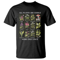 Vintage Botanical Poison Chart Graphic T Shirt All Plants Are Edible Some Only Once
