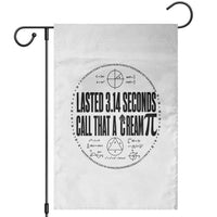 Lasted 3 14 Seconds Call That A Cream Pi Garden Flag Funny Math Joke Adult Humor Pi Day Gift