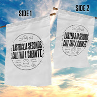 Lasted 3 14 Seconds Call That A Cream Pi Garden Flag Funny Math Joke Adult Humor Pi Day Gift