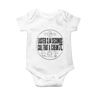 Lasted 3 14 Seconds Call That A Cream Pi Baby Onesie Funny Math Joke Adult Humor Pi Day Gift