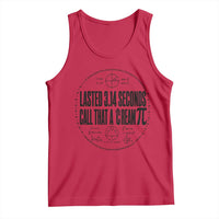 Lasted 3 14 Seconds Call That A Cream Pi Tank Top Funny Math Joke Adult Humor Pi Day Gift