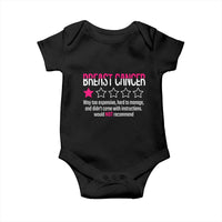 Funny Breast Cancer One Star Review Baby Onesie Would Not Recommend Breast Cancer Warrior