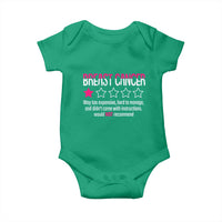 Funny Breast Cancer One Star Review Baby Onesie Would Not Recommend Breast Cancer Warrior