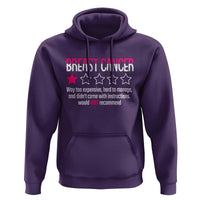Funny Breast Cancer One Star Review Hoodie Would Not Recommend Breast Cancer Warrior