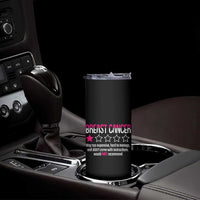Funny Breast Cancer One Star Review Skinny Tumbler Would Not Recommend Breast Cancer Warrior