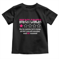 Funny Breast Cancer One Star Review Toddler T Shirt Would Not Recommend Breast Cancer Warrior
