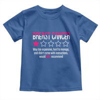 Funny Breast Cancer One Star Review Toddler T Shirt Would Not Recommend Breast Cancer Warrior