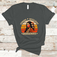 Indigenous Women T Shirt MMIW Strong Resilient MMIW Awareness Stolen Sisters - Wonder Print Shop