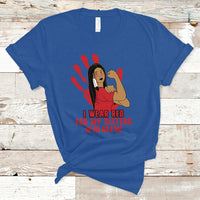 Native American Indigenous MMIW Awareness T Shirt I Wear Red For My Sisters - Wonder Print Shop