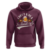 Funny Oktoberfest Drinking Hoodie I Don't Give a Schnitzel German Beer Festival