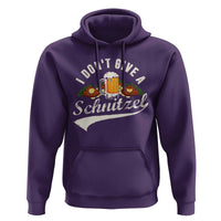 Funny Oktoberfest Drinking Hoodie I Don't Give a Schnitzel German Beer Festival