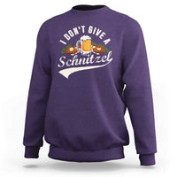 Funny Oktoberfest Drinking Sweatshirt I Don't Give a Schnitzel German Beer Festival - Wonder Print Shop