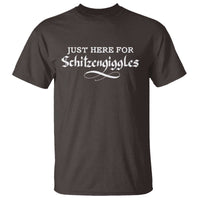 Funny Oktoberfest T Shirt Here for Schitzengiggles Group Bachelor Party - Wonder Print Shop