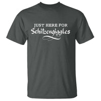 Funny Oktoberfest T Shirt Here for Schitzengiggles Group Bachelor Party - Wonder Print Shop