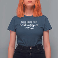 Funny Oktoberfest T Shirt For Women Here for Schitzengiggles Group Bachelor Party - Wonder Print Shop