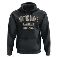 Classic Notre Dame Indiana Hoodie Est 1842 IN Retro Vintage Varsity