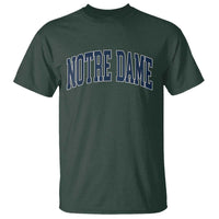 Classic Notre Dame Indiana T Shirt Vintage Retro Throwback Design - Wonder Print Shop
