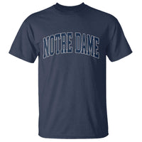 Classic Notre Dame Indiana T Shirt Vintage Retro Throwback Design - Wonder Print Shop