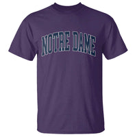 Classic Notre Dame Indiana T Shirt Vintage Retro Throwback Design - Wonder Print Shop