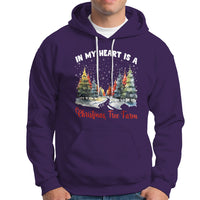 Funny Christmas Hoodie In My Heart Is A Xmas Tree Farm Retro Vintage Clothing - Wonder Print Shop