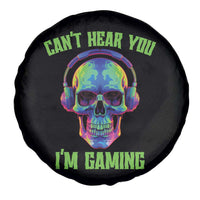 Skull Gamer Spare Tire Cover Can't Hear You I'm Gaming Funny Video Game Lover Player