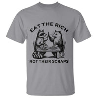 Funny Raccoon Possum Meme T Shirt Eat The Rich Not Their Scraps Sarcasm Retro Minimalist - Wonder Print Shop