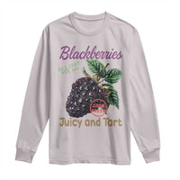 Fresh Juicy Blackberries Long Sleeve Shirt Retro Vintage Backberry Farmers Market