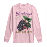 Fresh Juicy Blackberries Long Sleeve Shirt Retro Vintage Backberry Farmers Market