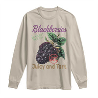 Fresh Juicy Blackberries Long Sleeve Shirt Retro Vintage Backberry Farmers Market