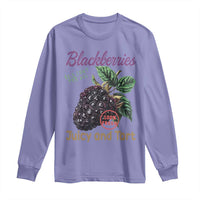 Fresh Juicy Blackberries Long Sleeve Shirt Retro Vintage Backberry Farmers Market