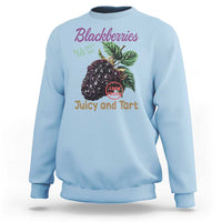 Fresh Juicy Blackberries Sweatshirt Retro Vintage Backberry Farmers Market