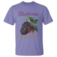 Fresh Juicy Blackberries T Shirt Retro Vintage Backberry Farmers Market